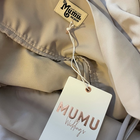 Show Me Your Mumu Faith Maxi Dress New w/tags Sx M Nude2 Champagne/ Taupe NEW - Picture 4 of 5